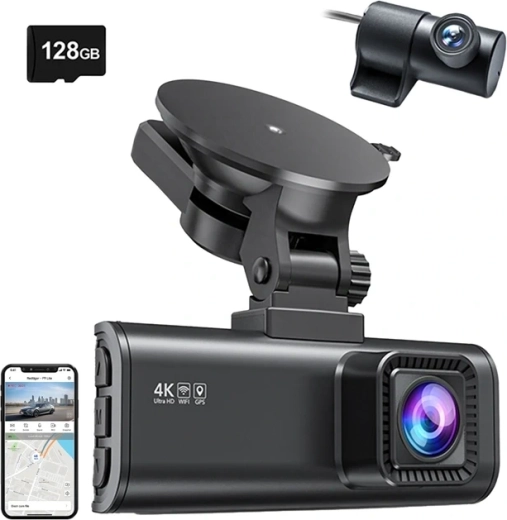 Palubná kamera REDTIGER F7NP Wi‑Fi 4K + 1080p s kartou 128 GB
