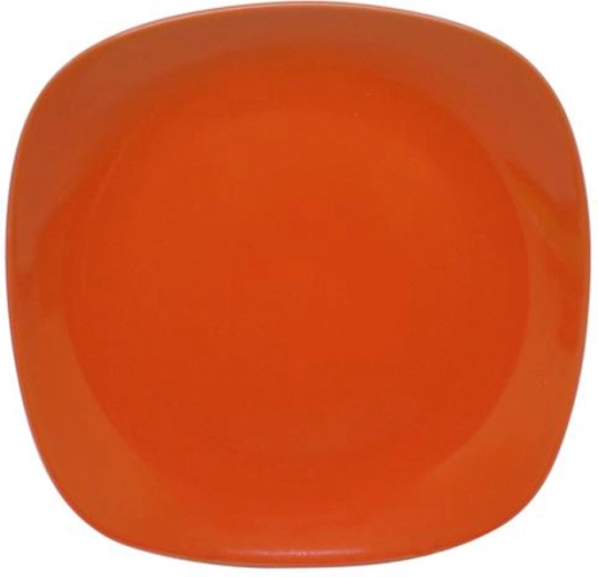 Dezertný tanier štvorcový 19,5 cm oranžový
