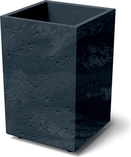 Kvetináč Sierra Square High s betónovým efektom, antracit 38,5 × 38,5 cm