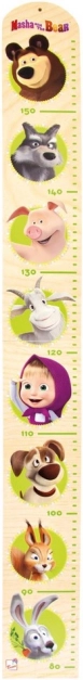 Bino drevený rastový meter MAŠA A MEDVEĎ