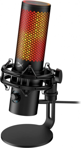 Hyperx quadcast 2 s usb mikrofón s argb podsvietením (čierny)