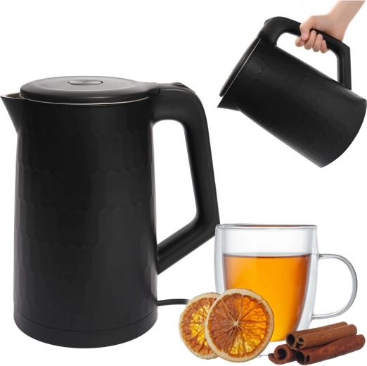 Cestovná rýchlovarná kanvica 1,8 l 1500 W čierna