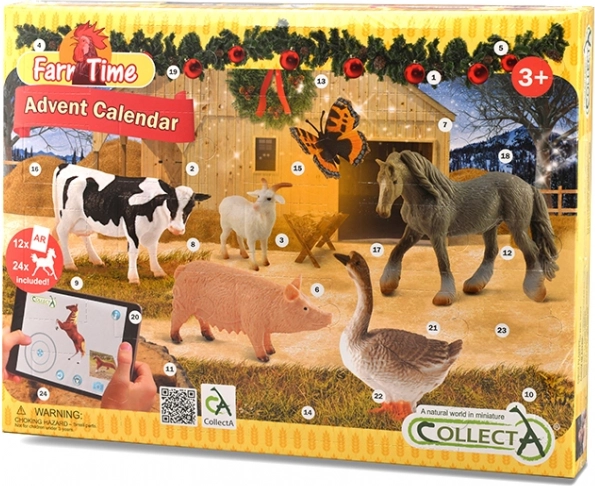 Adventný kalendár CollectA Farma a kone