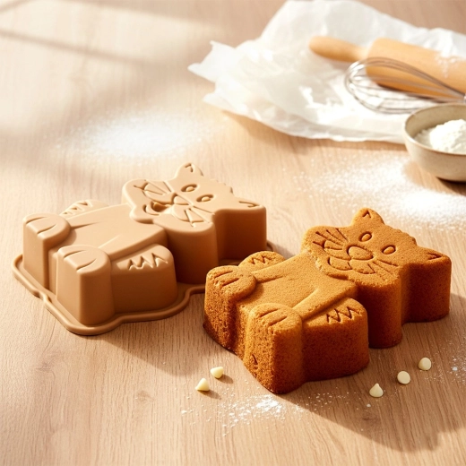 Efektný 3D tvar mačky