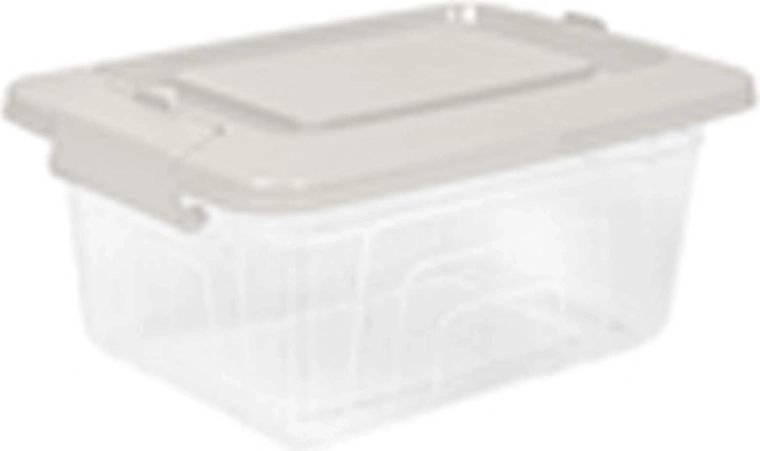 Plastový úložný box s vekom 1,2 l
