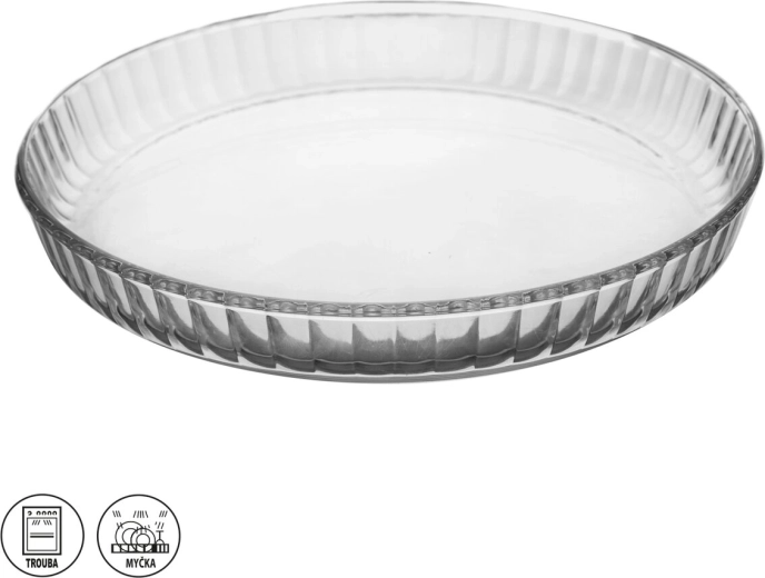 Sklenená forma na koláč z borosilikátového skla 27,5 cm