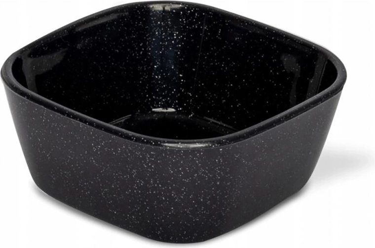 Čierna hranatá miska na dipy 100 ml 7 × 7 × 3 cm
