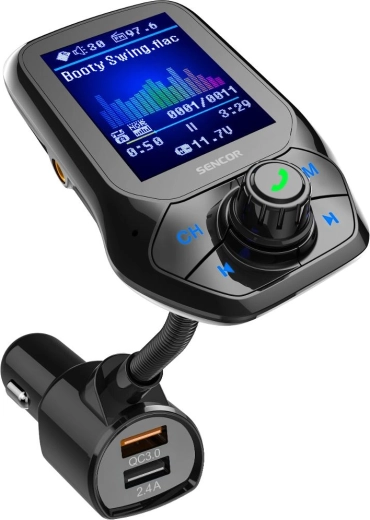 Sencor Bluetooth FM modulátor do auta s rýchlonabíjaním