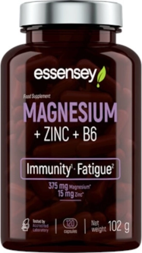 Essensey horčík + zinok + vitamín B6 (120 kapsúl)