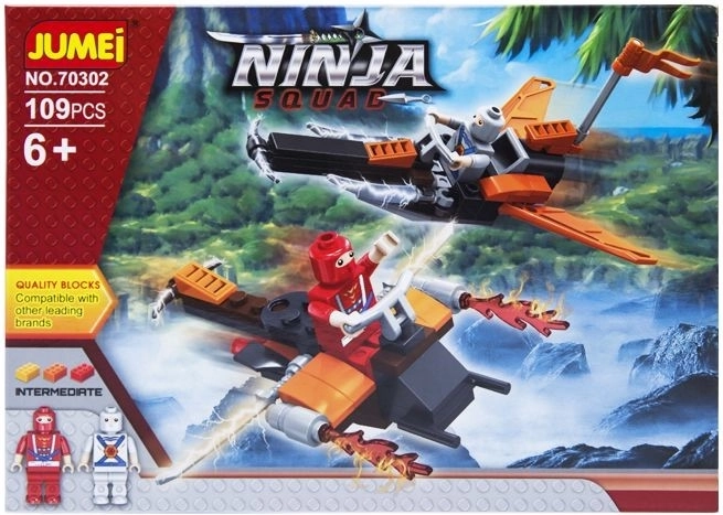 Stavebnica Jumei Ninja squad – bojovníci ninja 109 dielikov - 1 kus