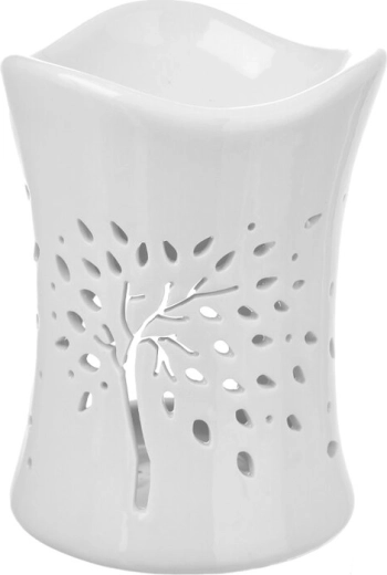 Porcelánová aromalampa Strom života biela