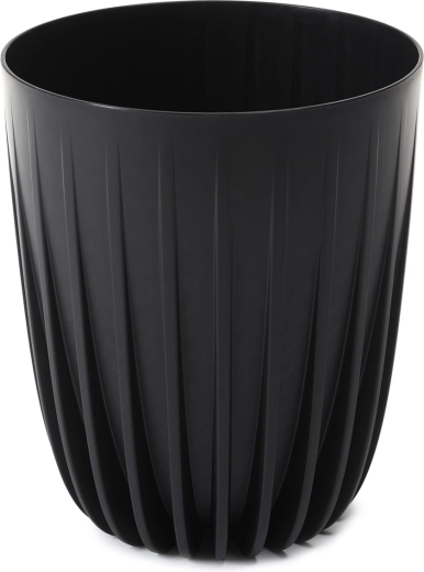 Kvetináč Mira 19 cm eco recycled – čierny