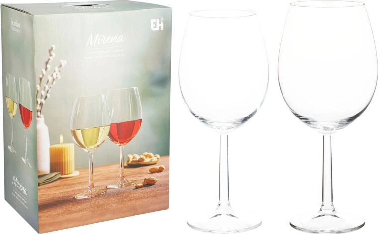 Súprava pohárov na víno 12-dielna 430 ml a 580 ml