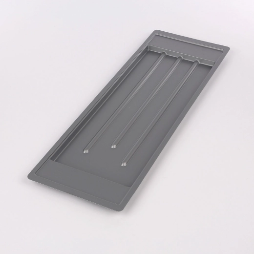 Metpol strieborná odkvapkávacia miska 59,5 × 20 cm pre dvojposchodový odkvapkávač 60 cm
