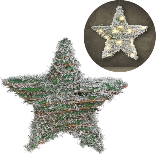 Snehový efekt na prútenom ráme