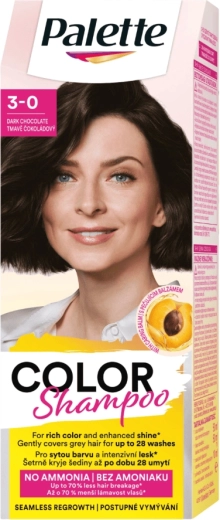 Palette Color Shampoo tmavo čokoládový 3-0, 50 ml