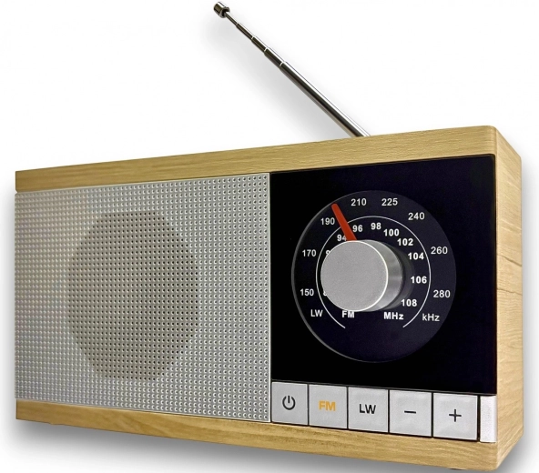 Retro rádio Krystyna v drevenom vyhotovení