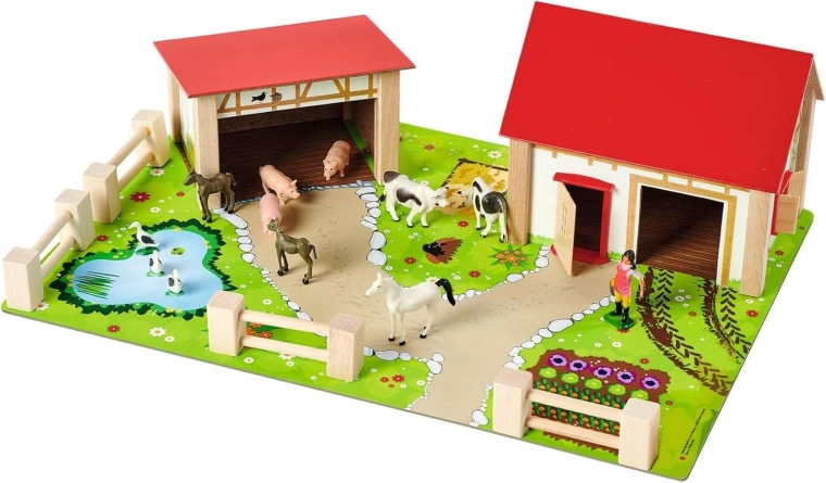 Realistická drevená farma pre nekonečné hranie