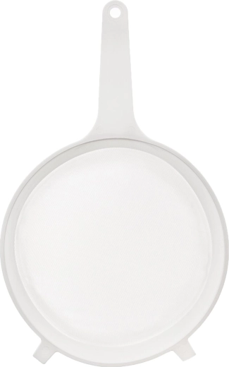 Biely jemný plastový cedník 25 cm