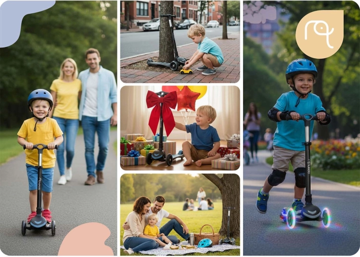 LED kolieska bez batérií