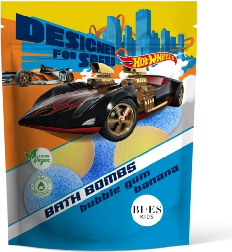 Kúpeľové bomby HOT WHEELS s vôňou žuvačky a banánu
