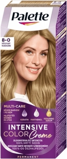 Palette Intensive Color Creme 8-0 svetlá plavá, 50 ml