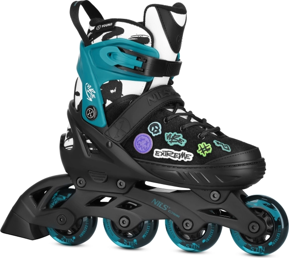 Inline korčule NILS Extreme Vibe tyrkysové – M (37–40)