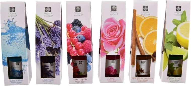Aroma difuzér do interiéru 30 ml – mix 6 variantov