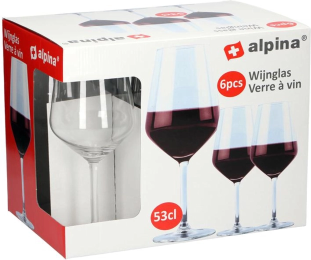 Poháre na červené víno Alpina 530 ml (6 ks)