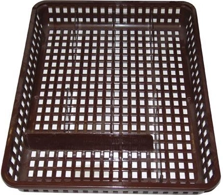 Široký príborník do zásuvky 35 × 26 × 4,5 cm, hnedý plast