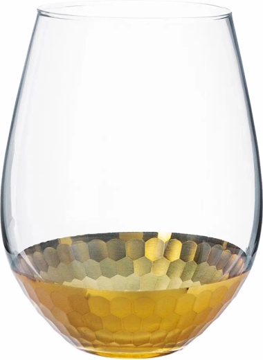 Sklenená váza Golden Honey 14 cm