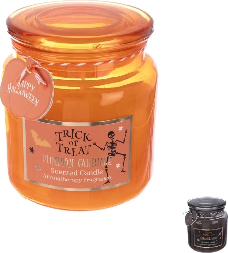 Vonná sviečka v skle Halloween 350 g (mix vôní a motívov)