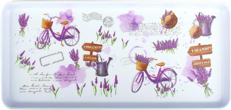 Servírovací podnos obdĺžnikový Levanduľa 35 × 16,5 × 2,3 cm