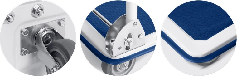 Otočné gumové kolieska s kovovým vystužením