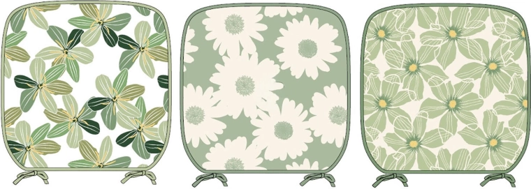 Podsedák na záhradnú stoličku Kvety 38 × 38 cm, polyester