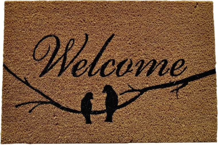 Rohožka z kokosového vlákna a PVC 40 × 60 cm Welcome