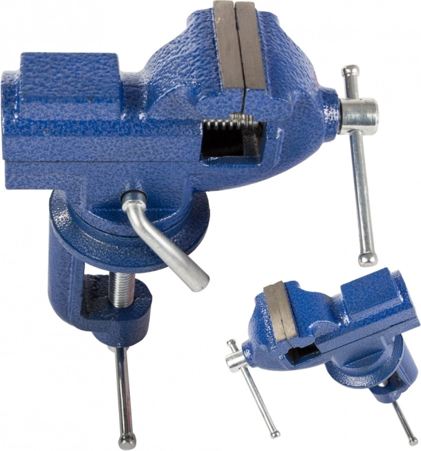 Rotačný liatinový zverák na pracovný stôl, 360° s kovadlinou