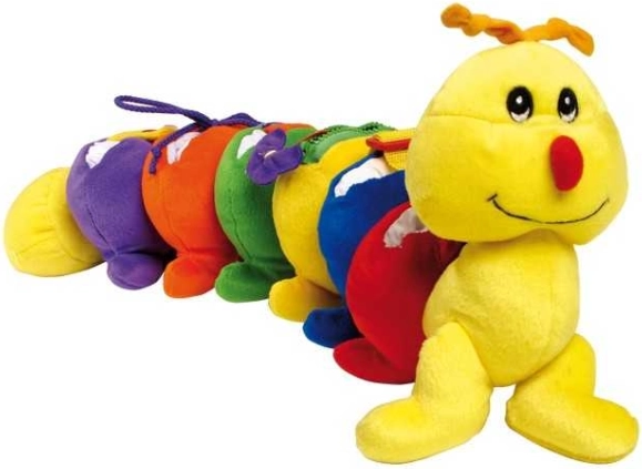 Textilná stonožka na nácvik jemnej motoriky Small Foot