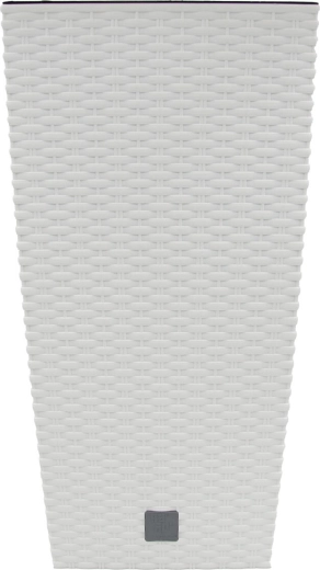 Plastový kvetináč Rato Square 26,5 × 26,5 × 50 cm biely