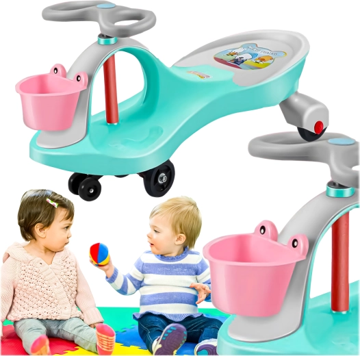 Gravitačný balančný swing car odrážadlo pre deti – zelený