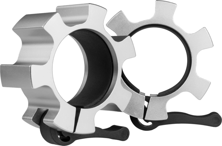 Rýchloupínacie uzávery na olympijskú os 50 mm strieborné HMS