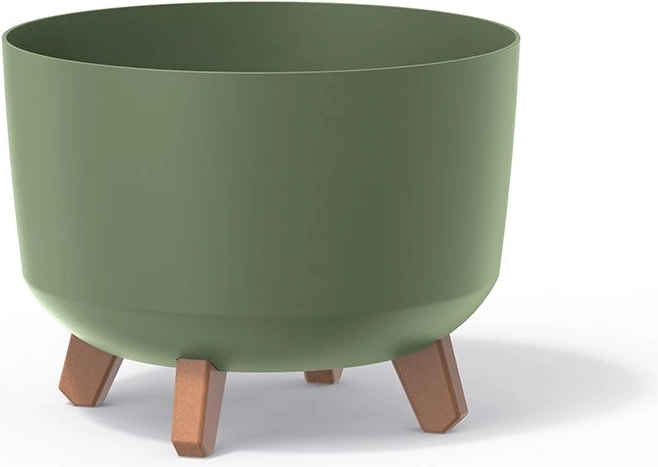 Kvetináč Gracia 34 cm zemito zelený s vložkou
