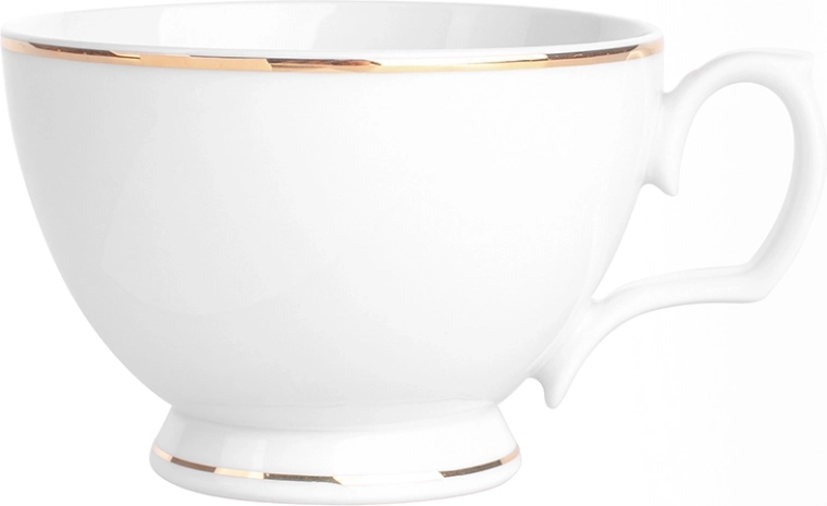 MariaPaula Klasika – zlatá línia raňajková porcelánová šálka 350 ml