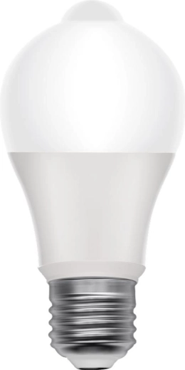 LED žiarovka RETLUX E27 s PIR a súmrakovým senzorom 8 W, teplá biela