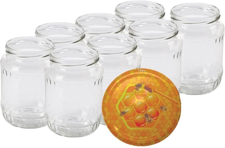 Zaváracie poháre 720 ml TWIST 82 s viečkami MED, 8 ks