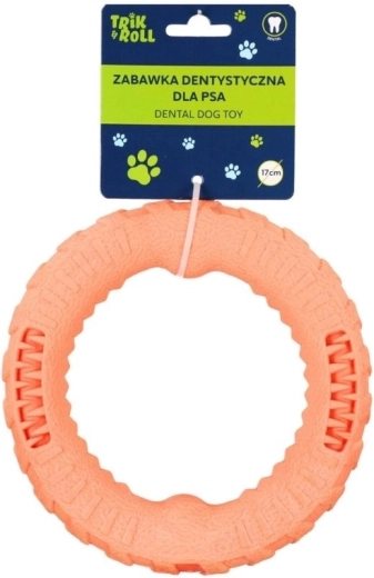 Oranžová dentálna hračka pre psa