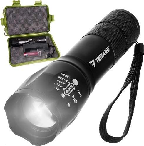 Taktická baterka CREE LED T6 s USB nabíjaním