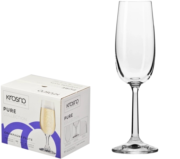 Krosno Pure poháre na šampanské 170 ml – 6 ks