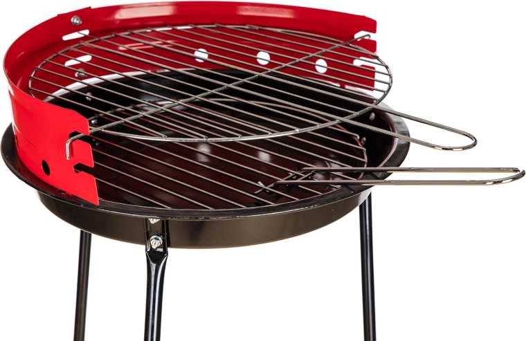 Chrómovaný rošt a veterná zástena