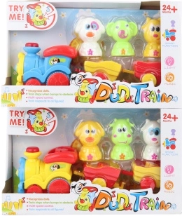 Zábavný vláčik so zvieratkami na batérie